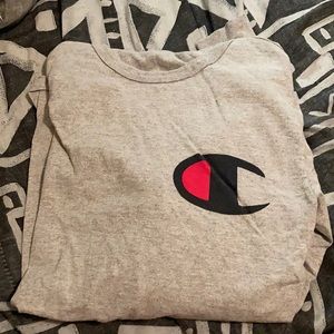 Grey champion long sleeve shirt